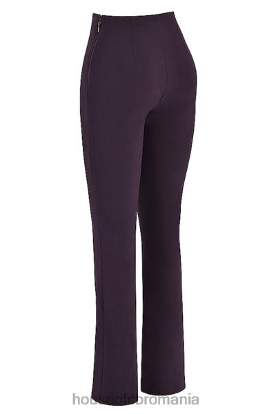 îmbrăcăminte House of CB pantaloni laurel night shade cu talie înaltă X4F68908
