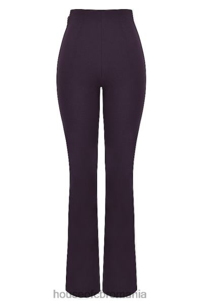 îmbrăcăminte House of CB pantaloni laurel night shade cu talie înaltă X4F68908