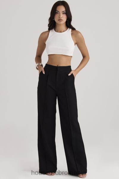 îmbrăcăminte House of CB pantaloni negri alivia cu ajustare largă X4F68925