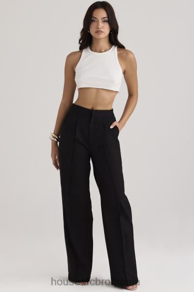 îmbrăcăminte House of CB pantaloni negri alivia cu ajustare largă X4F68925