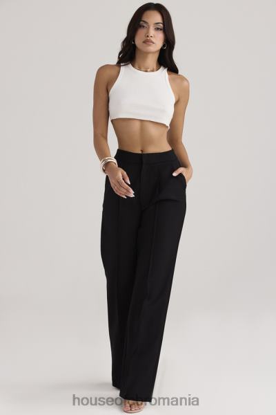 îmbrăcăminte House of CB pantaloni negri alivia cu ajustare largă X4F68925