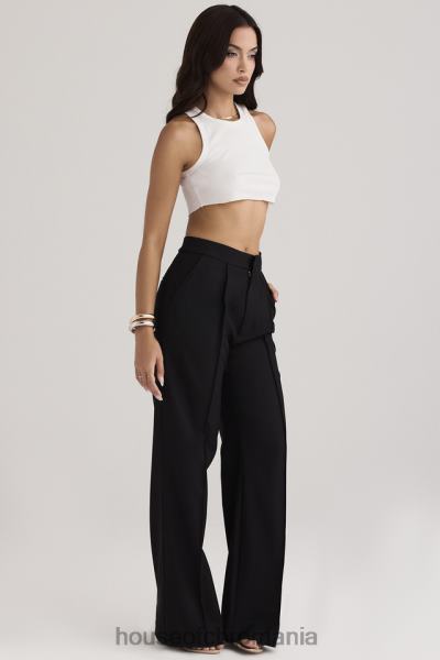 îmbrăcăminte House of CB pantaloni negri alivia cu ajustare largă X4F68925