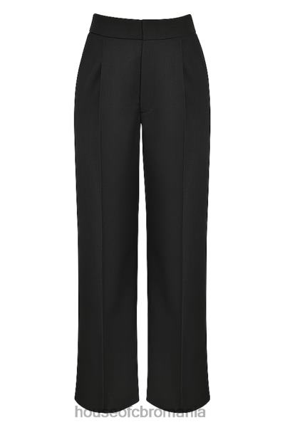 îmbrăcăminte House of CB pantaloni negri alivia cu ajustare largă X4F68925