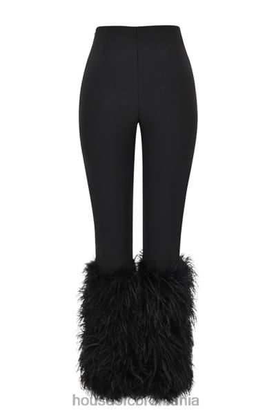 îmbrăcăminte House of CB pantaloni tăiați negri nicolette X4F68888