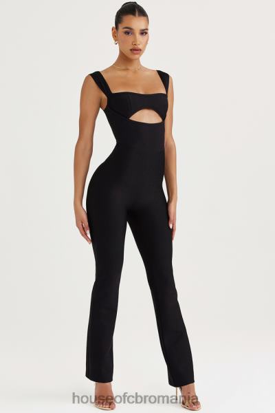 îmbrăcăminte House of CB salopetă cu bandaj negru yasmeen X4F68933