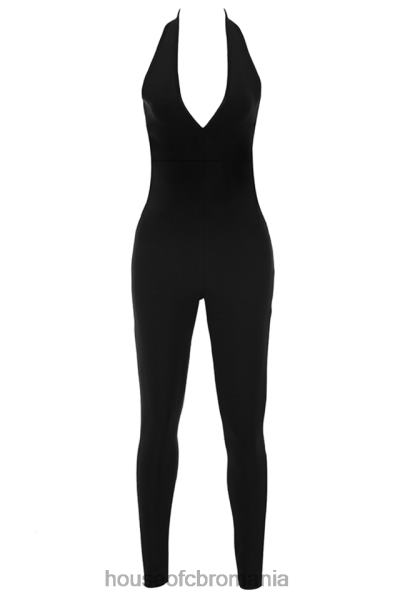 îmbrăcăminte House of CB salopeta bandaja corset negru anaise X4F68867