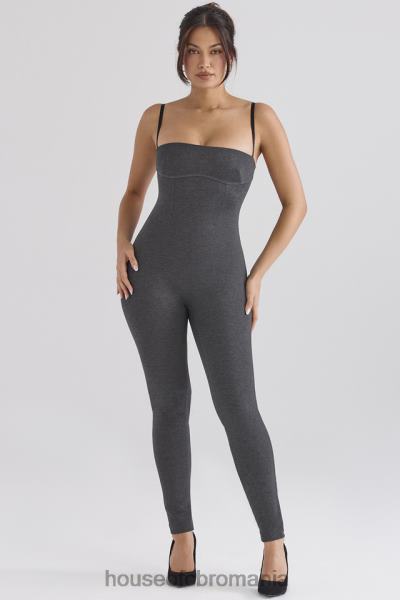 îmbrăcăminte House of CB salopeta luisa charcoal loungewear X4F68885