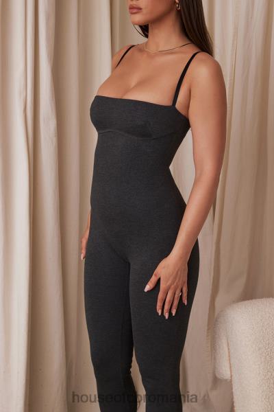 îmbrăcăminte House of CB salopeta luisa charcoal loungewear X4F68885