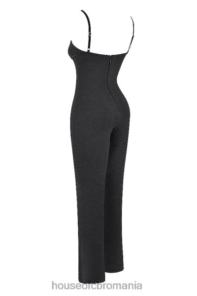 îmbrăcăminte House of CB salopeta luisa charcoal loungewear X4F68885
