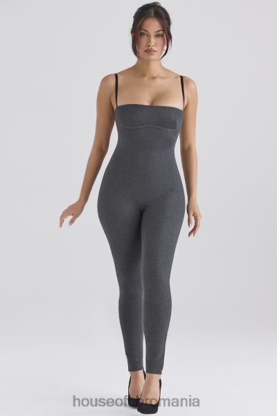 îmbrăcăminte House of CB salopeta luisa charcoal loungewear X4F68885