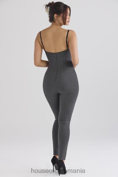 îmbrăcăminte House of CB salopeta luisa charcoal loungewear X4F68885