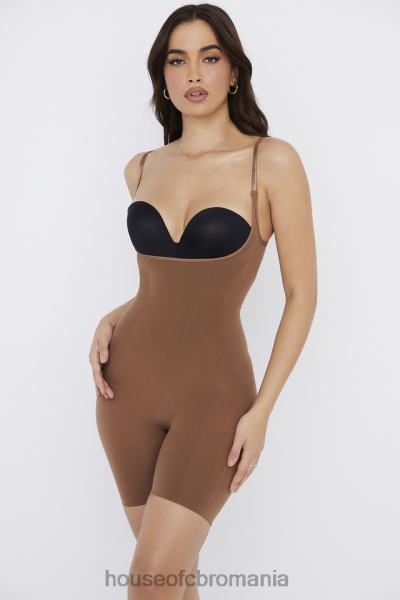 îmbrăcăminte House of CB Body sculptat la mijlocul coapsei moca X4F681276