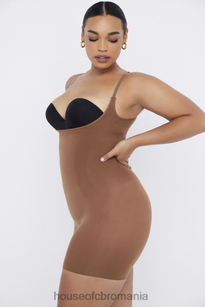 îmbrăcăminte House of CB Body sculptat la mijlocul coapsei moca X4F681276