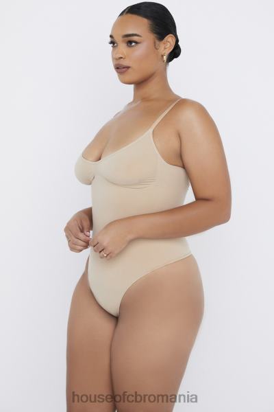 îmbrăcăminte House of CB Sculpting complet scurt body almond X4F681274