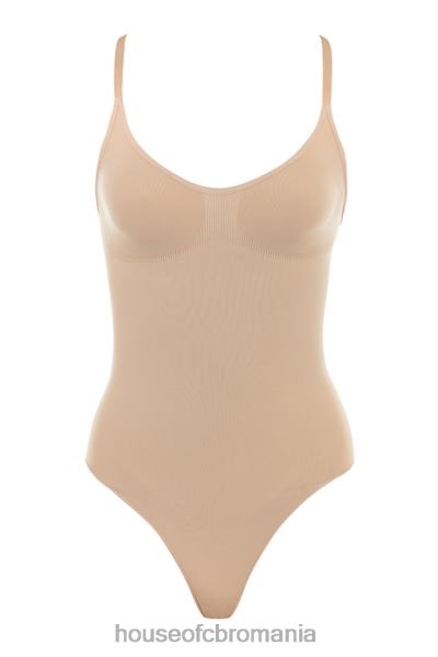 îmbrăcăminte House of CB Sculpting complet scurt body almond X4F681274