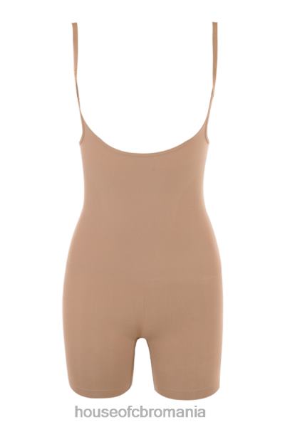 îmbrăcăminte House of CB body sculptat la mijlocul coapsei cafe au lait X4F681277