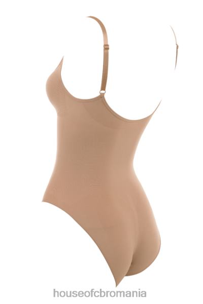 îmbrăcăminte House of CB sculpting body slip intreg cafe au lait X4F681273