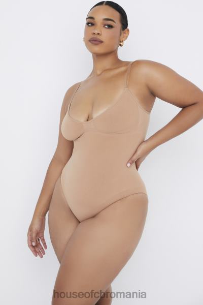 îmbrăcăminte House of CB sculpting body slip intreg cafe au lait X4F681273