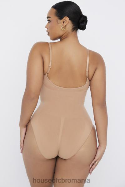 îmbrăcăminte House of CB sculpting body slip intreg cafe au lait X4F681273
