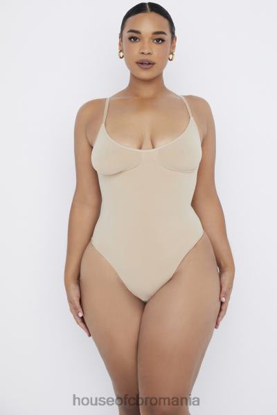 îmbrăcăminte House of CB sculpting tanga body almond X4F681266