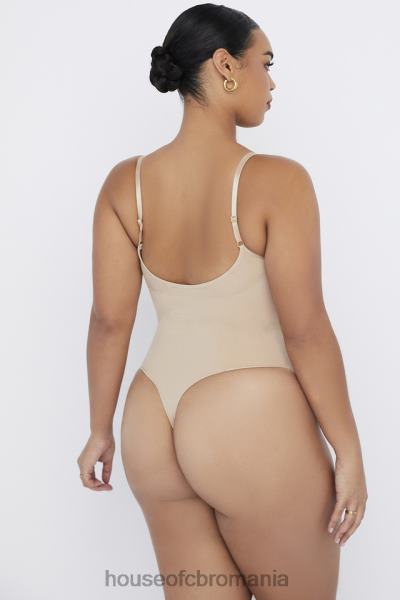 îmbrăcăminte House of CB sculpting tanga body almond X4F681266