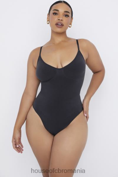 îmbrăcăminte House of CB sculpting thong bodysuit ink X4F681263