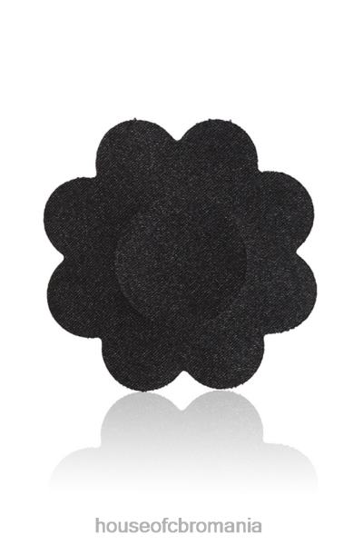 îmbrăcăminte House of CB set de 4 capace negre in forma de floare X4F681321
