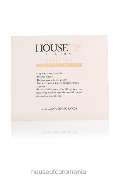 îmbrăcăminte House of CB set de 4 huse bej în formă de inimă pentru mameloane X4F681323