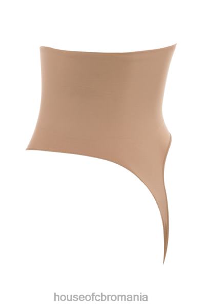 îmbrăcăminte House of CB sculpting tanga cu talie inalta cafe au lait X4F681269