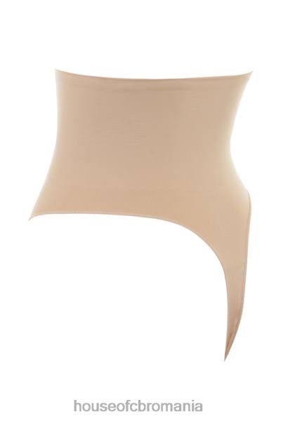 îmbrăcăminte House of CB sculpting tanga cu talie inalta migdale X4F681270