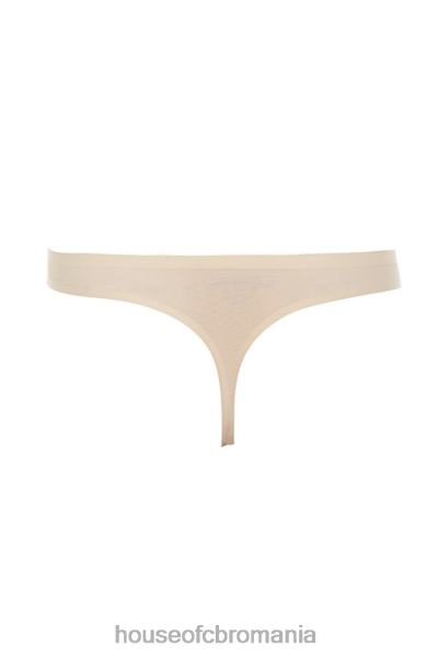 îmbrăcăminte House of CB tanga micromodal bej fără cusături X4F681296