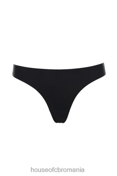 îmbrăcăminte House of CB tanga micromodal fara cusaturi - negru X4F681295