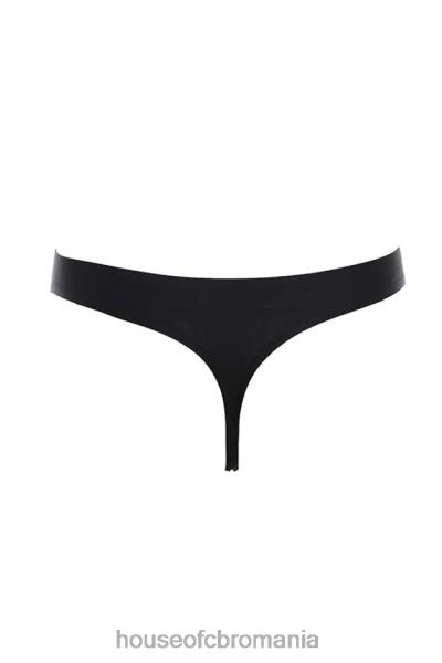 îmbrăcăminte House of CB tanga micromodal fara cusaturi - negru X4F681295