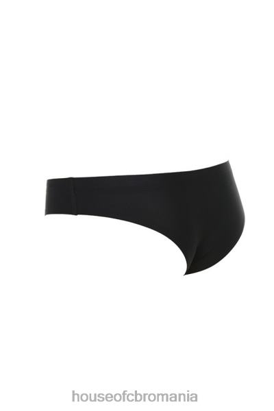 îmbrăcăminte House of CB slip micromodal fără cusături - negru X4F681294
