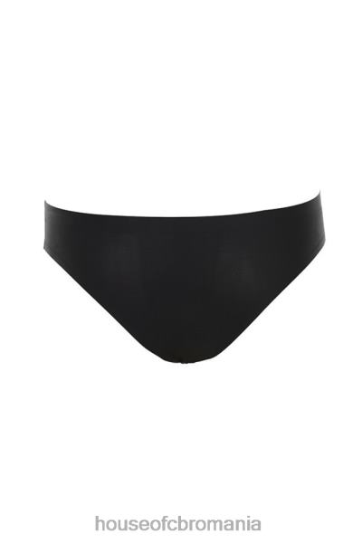 îmbrăcăminte House of CB slip micromodal fără cusături - negru X4F681294
