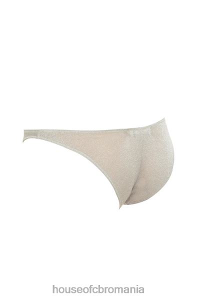 îmbrăcăminte House of CB slip triunghi minx lurex argintiu X4F681301