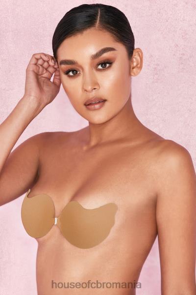 îmbrăcăminte House of CB sutien v microfibră mulata cu închidere în față - caramel X4F681280
