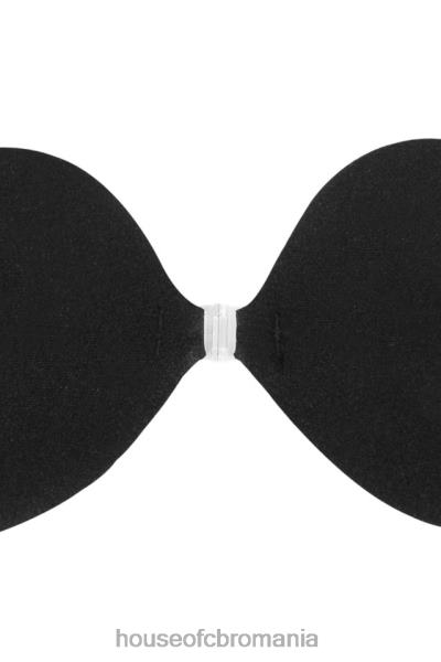 îmbrăcăminte House of CB sutien v microfibră mulata cu închidere în față - negru X4F681319