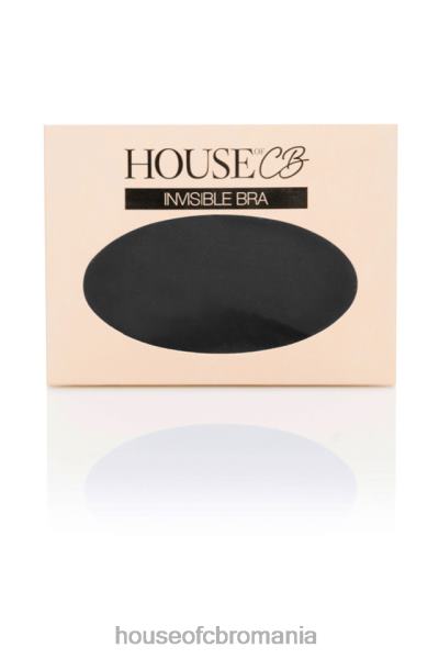 îmbrăcăminte House of CB sutien v microfibră mulata cu închidere în față - negru X4F681319