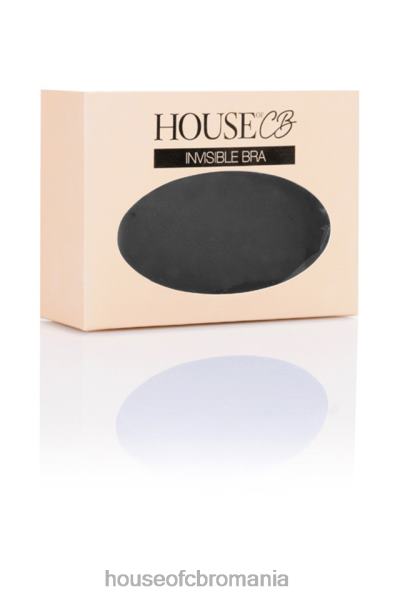 îmbrăcăminte House of CB sutien v microfibră mulata cu închidere în față - negru X4F681319