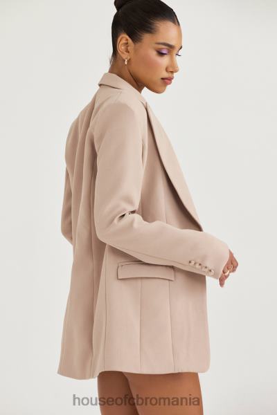 îmbrăcăminte House of CB blazer supradimensionat marta latte X4F681043