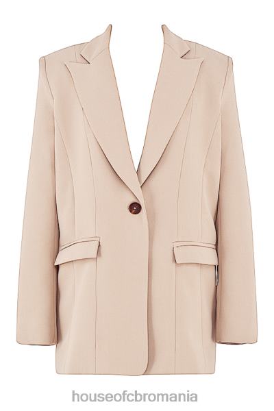 îmbrăcăminte House of CB blazer supradimensionat marta latte X4F681043