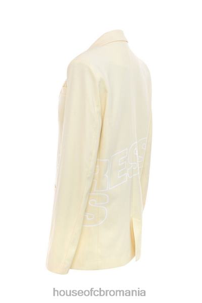 îmbrăcăminte House of CB mistress rocks bate inima cu logo-ul de lămâie blazer de marcă X4F681050