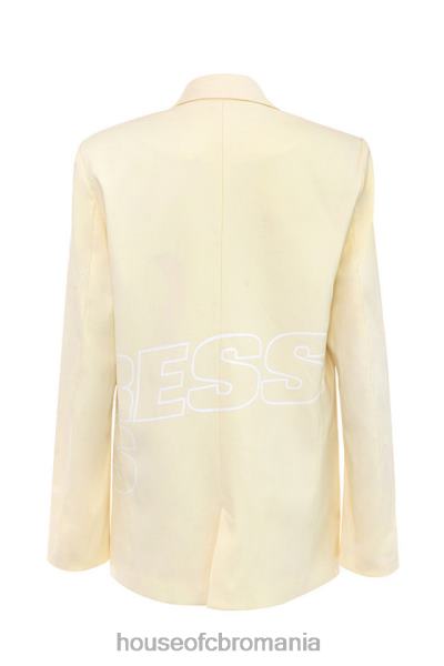 îmbrăcăminte House of CB mistress rocks bate inima cu logo-ul de lămâie blazer de marcă X4F681050