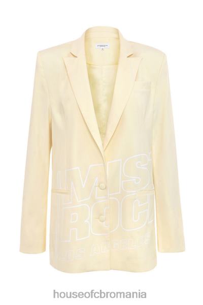 îmbrăcăminte House of CB mistress rocks bate inima cu logo-ul de lămâie blazer de marcă X4F681050