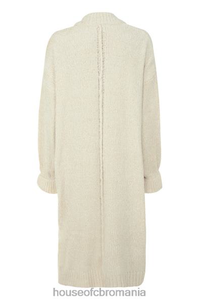 îmbrăcăminte House of CB Celine cardigan moale de chenille alb X4F681054