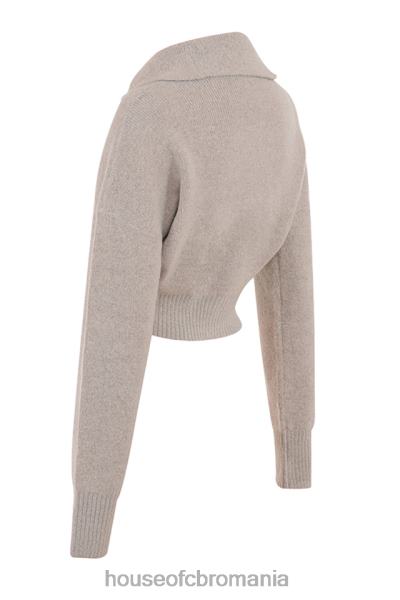 îmbrăcăminte House of CB blaise opal marl tricot cardigan decupat X4F681032