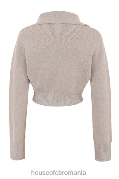 îmbrăcăminte House of CB blaise opal marl tricot cardigan decupat X4F681032