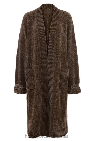 îmbrăcăminte House of CB cardigan celine ciocolată chenille X4F681048