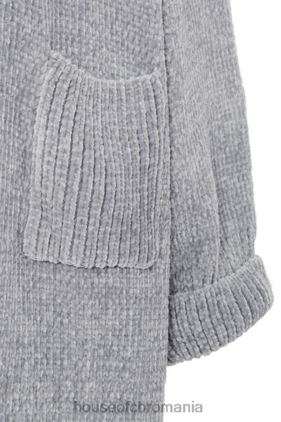 îmbrăcăminte House of CB cardigan celine grey chenille slouchy X4F681053